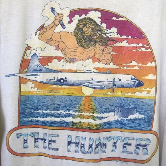 RARE P-3C Orion VP-30 Pros Nest The Hunter Navy Tee - Picture 4 of 12